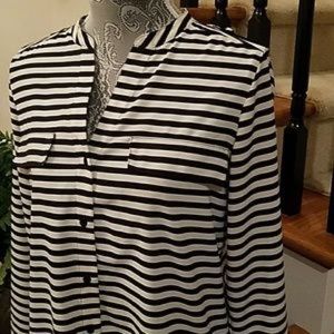 Calvin Klein silky striped shirt